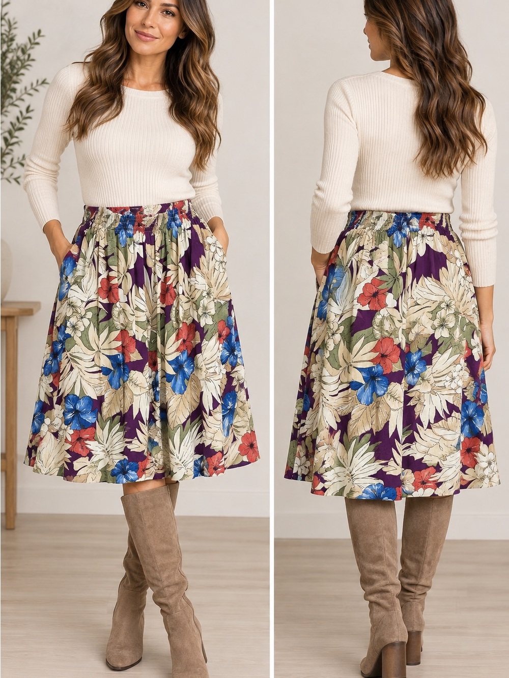 Alfred Dunner Vintage floral skirt